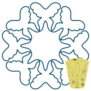 Westalee Design Circles on Quilts Butterfly Template