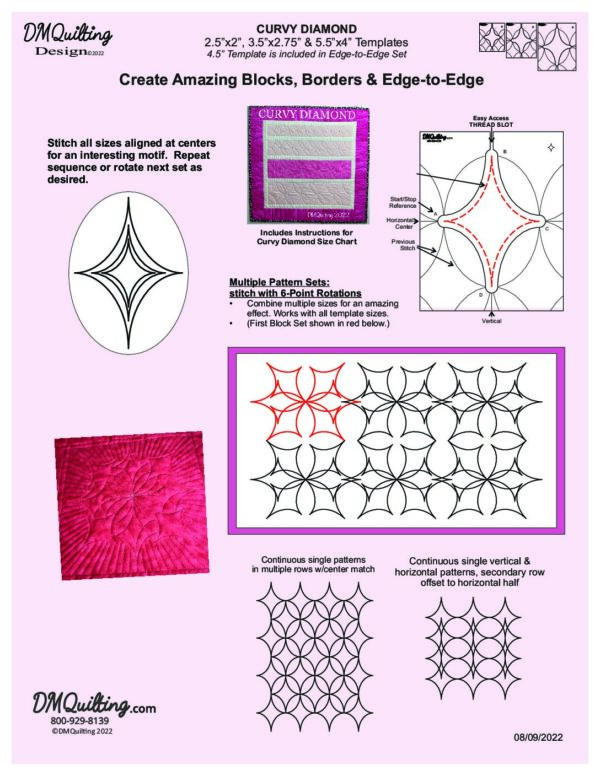 DM Quilting - Curvy Diamonds - Image 2
