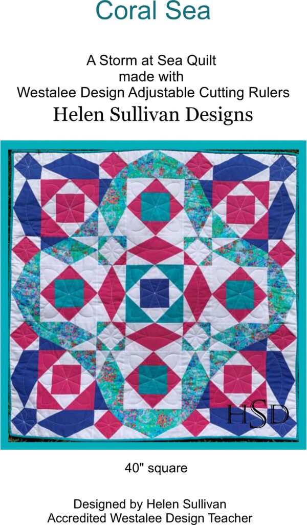 Coral Sea Patchwork Pattern by Helen Sullivan