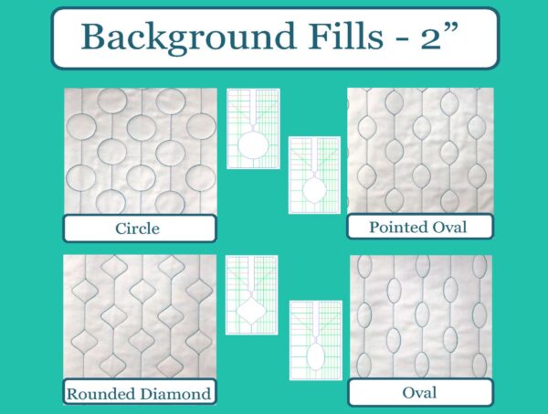 SEW BIZ - BACKGROUND FILLS, 2" DESIGNS