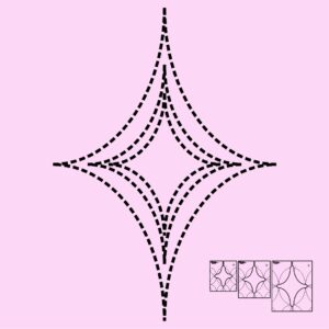 DM Quilting - Curvy Diamonds