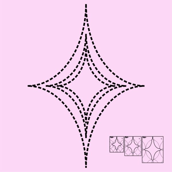 DM Quilting - Curvy Diamonds