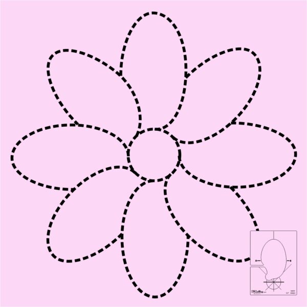 DM Quilting - Daisy Template