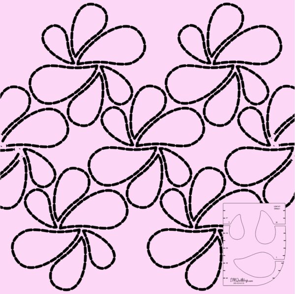 DM Quilting - Leaf 1 Template