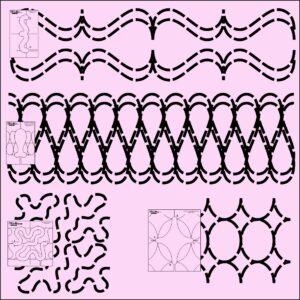 DM Quilting - Edge to Edge Template Sampler Set