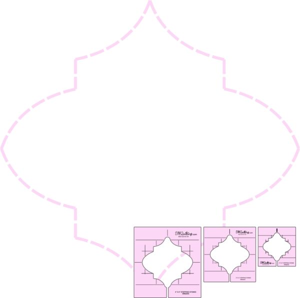DM Quilting - Stepping Stones Template