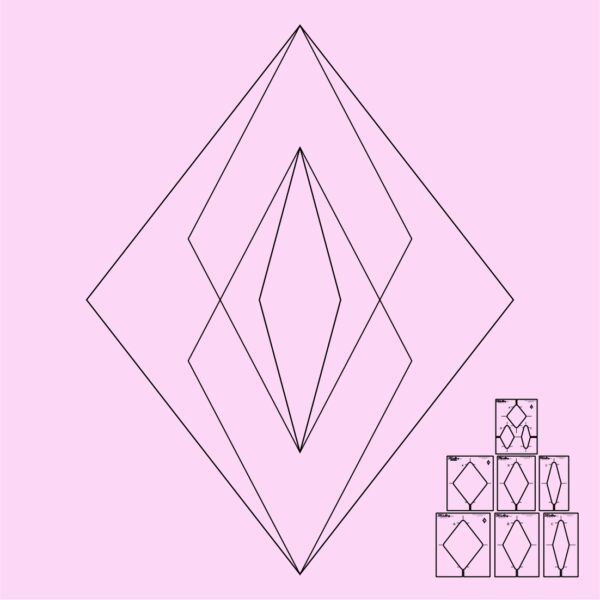 DM Quilting - Triad Diamond Templates