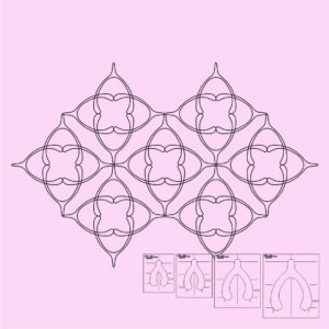 DM Quilting - Wish Bone Templates