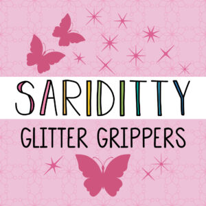 SARIDITTY Butterfly Glitter Grippers 27pc Set