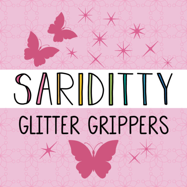 SARIDITTY Butterfly Glitter Grippers 27pc Set