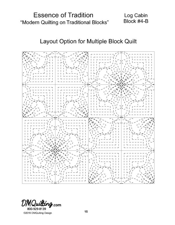Log Cabin Quilt Ruler Work Designs Pattern - by Donna McCauley - Image 3