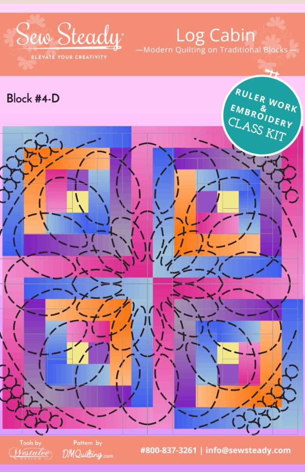 Log Cabin 4D Quilt Kit