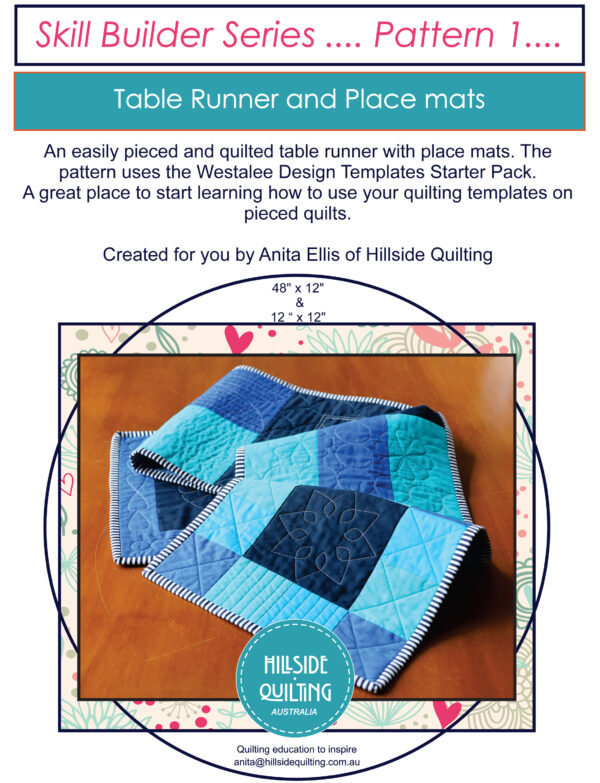 TABLE RUNNER AND PLACEMATS BY ANITA ELLIS