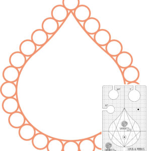 SARIDITTY Lotus 2pc Ruler Set
