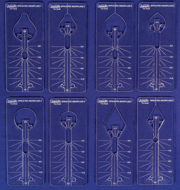 Westalee Design Spin-E-Fex Snowflake 2pc Template Sets - Image 2