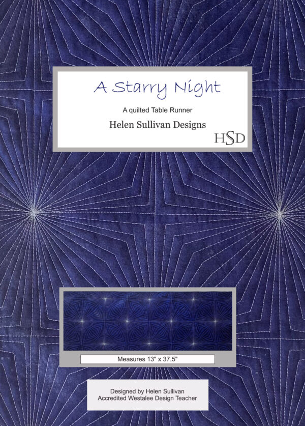 Starry Night Table Runner Pattern - By Helen Sullivan