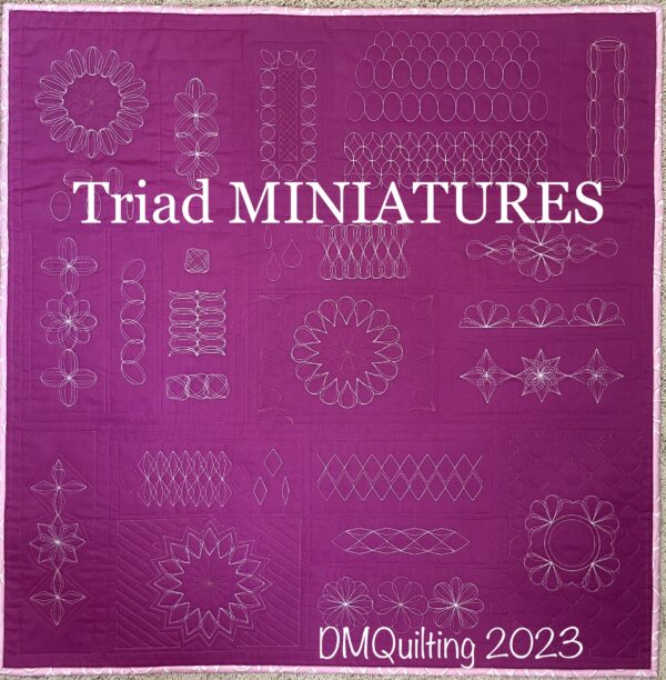 DMQuilting Triad Miniatures 3pc Template Set