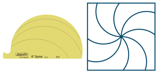 Westalee Design 6" Spiral Template
