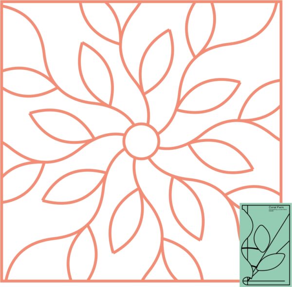 Westalee Design Coral Fern Template