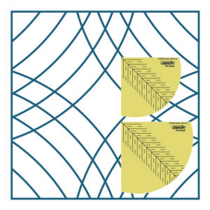 Westalee Design Corner Mark Circles Template Set 1- 2 Piece Set