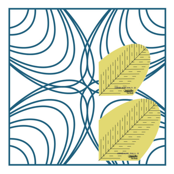 Westalee Design Corner Mark Oval Template Set 1