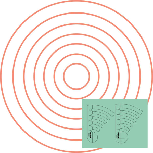 Westalee Design Circles On Quilts Template Set 2 - (2.5"-11.5")