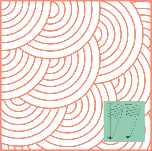 Westalee Design Circles On Quilts Template Set 4 (12" - 18")