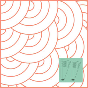 Westalee Design Circles On Quilts Template Set 5 (12.5" - 17.5")