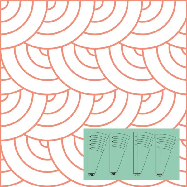 Westalee Design Circles on Quilts Templates Template Set 6 (12" -18")
