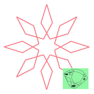 Westalee Design Circles On Quilts Spinning Wheel #12 Template