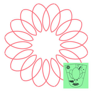 Westalee Design Circles On Quilts Spinning Wheel #14 Template