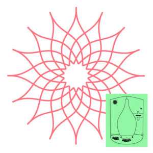 Westalee Design Circles On Quilts Spinning Wheel #18 Template