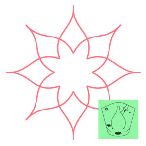 Westalee Design Circles On Quilts Spinning Wheel #19 Template