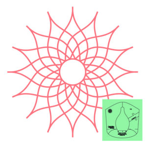 Westalee Design Circles On Quilts Spinning Wheel #20 Template