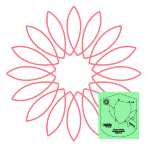 Westalee Design Circles On Quilts Spinning Wheel #24 Template
