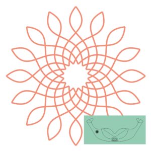 Westalee Design Circles On Quilts Spinning Wheel #27 Template
