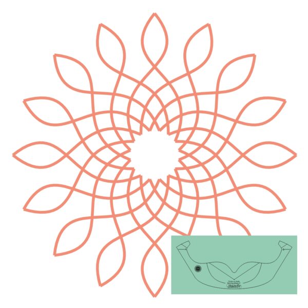 Westalee Design Circles On Quilts Spinning Wheel #27 Template