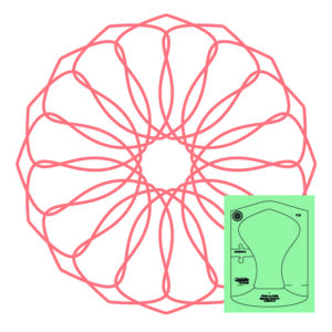 Westalee Design Circles On Quilts Spinning Wheel #31 Template