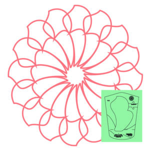 Westalee Design Circles On Quilts Spinning Wheel #33 Template