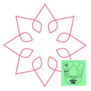 Westalee Design Circles On Quilts Spinning Wheel #36 Template