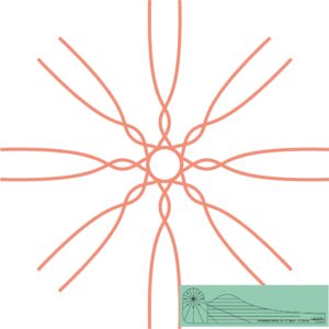 Westalee Design Spinning Waves Template #10