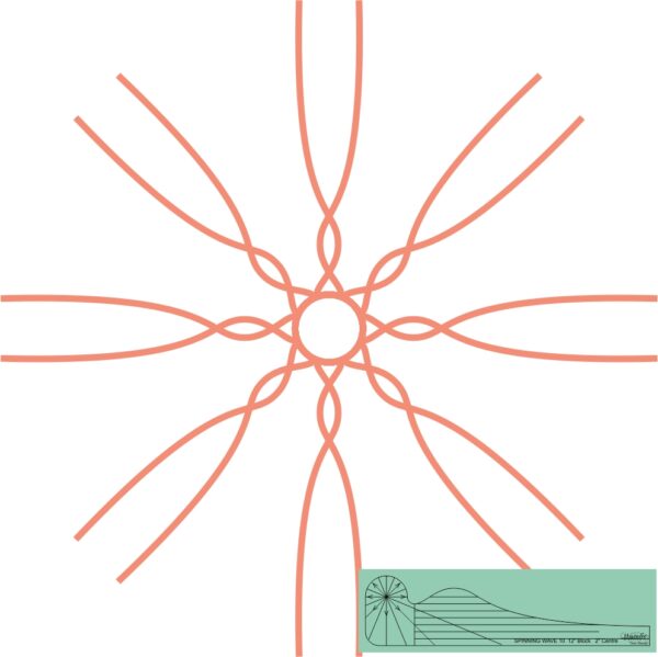 Westalee Design Spinning Waves Template #10