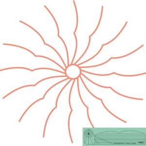 Westalee Design Spinning Waves Template #4