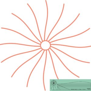 Westalee Design Spinning Waves Template #8