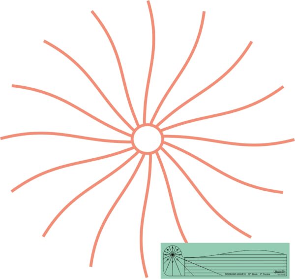 Westalee Design Spinning Waves Template #8