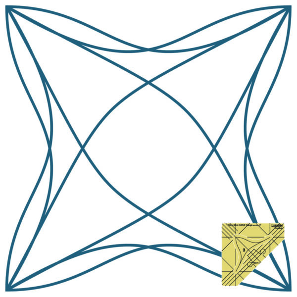 Westalee Design Flying Bell Curve Triangle Templates - London Collection - Image 5