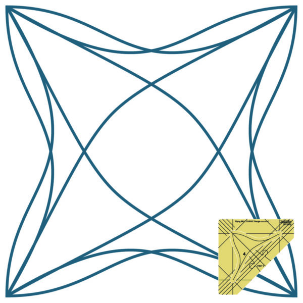 Westalee Design Flying Bell Curve Triangle Templates - London Collection - Image 6