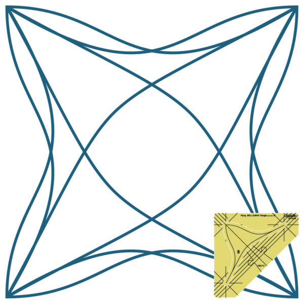 Westalee Design Flying Bell Curve Triangle Templates - London Collection - Image 2