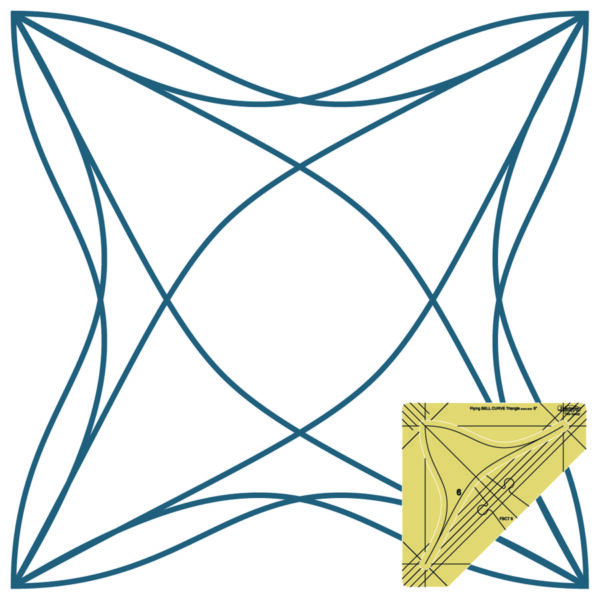 Westalee Design Flying Bell Curve Triangle Templates - London Collection - Image 3