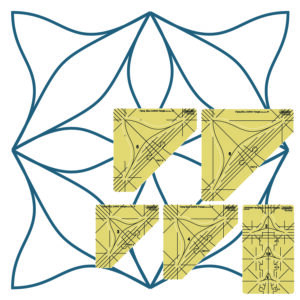Westalee Design Flying Bell Curve Triangle Templates - London Collection